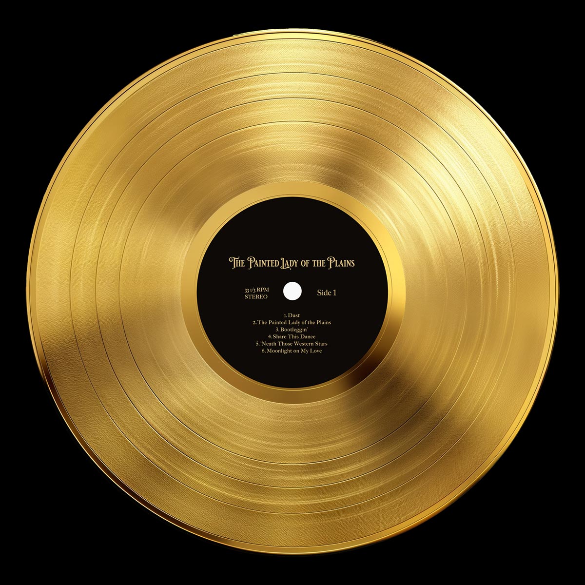 The Painted Lady Of The Plains 12" Gold Vinyl